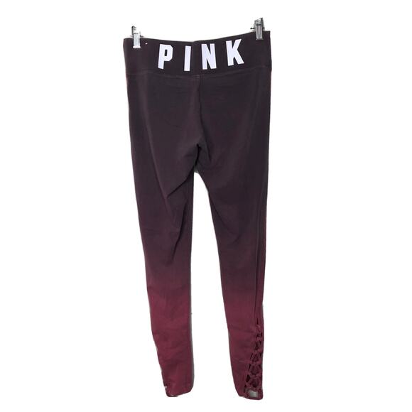 Pink Victoria’s Secret Ombre Lattice Detail Leggings Small - Picture 3 of 7